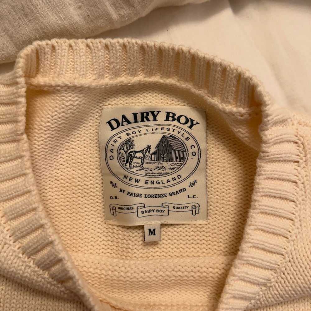 Dairy Boy American summer sweater NWOT - Picture 2 of 2
